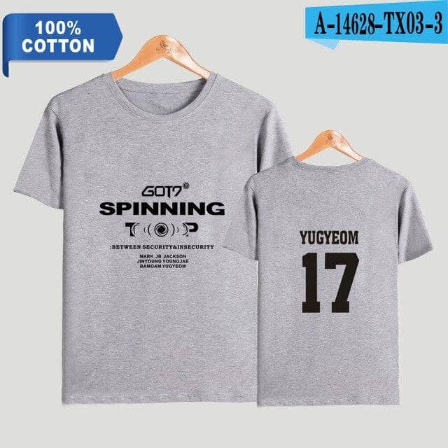Kpop Newest TOMMY 2019 NEW Kpop GOT7 SPINNING TOP 2D Print 100% Cotton Women/Men Clothes Short Sleeve T-Shirt Hot Sale Casual T Shirt that you'll fall in love with. At an affordable price at KPOPSHOP, We sell a variety of TOMMY 2019 NEW Kpop GOT7 SPINNING TOP 2D Print 100% Cotton Women/Men Clothes Short Sleeve T-Shirt Hot Sale Casual T Shirt with Free Shipping.