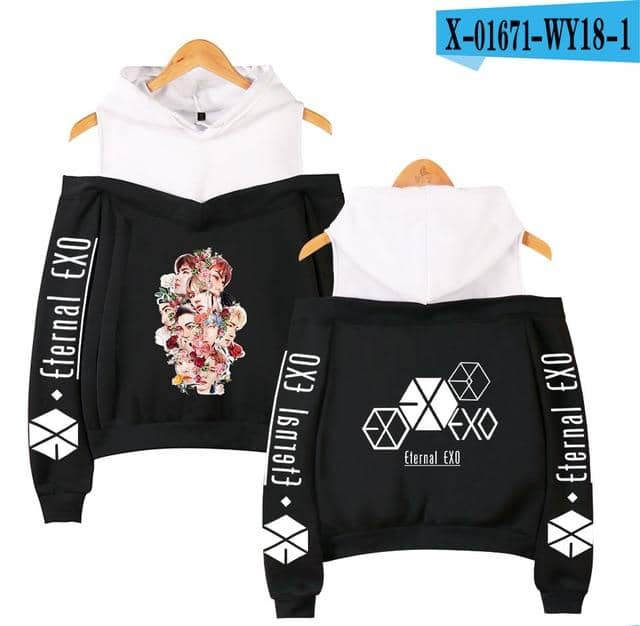 Kpop Newest Fashion Hoodies idol EXO Print kpop Harajuku Off Shoulder Hoodie Sweatshirt Women 2019 Hot Sale Casual Autumn Ladies  Streetwear that you'll fall in love with. At an affordable price at KPOPSHOP, We sell a variety of Fashion Hoodies idol EXO Print kpop Harajuku Off Shoulder Hoodie Sweatshirt Women 2019 Hot Sale Casual Autumn Ladies  Streetwear with Free Shipping.