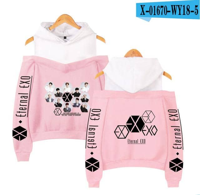 Kpop Newest Fashion Hoodies idol EXO Print kpop Harajuku Off Shoulder Hoodie Sweatshirt Women 2019 Hot Sale Casual Autumn Ladies  Streetwear that you'll fall in love with. At an affordable price at KPOPSHOP, We sell a variety of Fashion Hoodies idol EXO Print kpop Harajuku Off Shoulder Hoodie Sweatshirt Women 2019 Hot Sale Casual Autumn Ladies  Streetwear with Free Shipping.