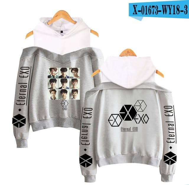 Kpop Newest Fashion Hoodies idol EXO Print kpop Harajuku Off Shoulder Hoodie Sweatshirt Women 2019 Hot Sale Casual Autumn Ladies  Streetwear that you'll fall in love with. At an affordable price at KPOPSHOP, We sell a variety of Fashion Hoodies idol EXO Print kpop Harajuku Off Shoulder Hoodie Sweatshirt Women 2019 Hot Sale Casual Autumn Ladies  Streetwear with Free Shipping.