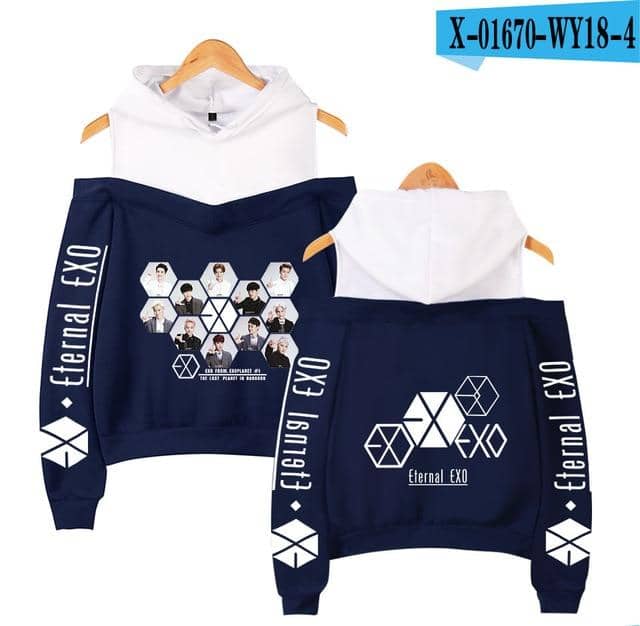 Kpop Newest Fashion Hoodies idol EXO Print kpop Harajuku Off Shoulder Hoodie Sweatshirt Women 2019 Hot Sale Casual Autumn Ladies  Streetwear that you'll fall in love with. At an affordable price at KPOPSHOP, We sell a variety of Fashion Hoodies idol EXO Print kpop Harajuku Off Shoulder Hoodie Sweatshirt Women 2019 Hot Sale Casual Autumn Ladies  Streetwear with Free Shipping.