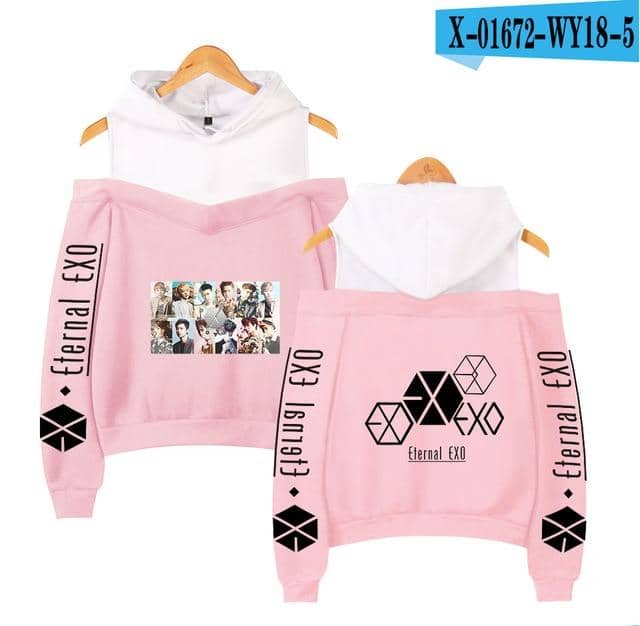 Kpop Newest Fashion Hoodies idol EXO Print kpop Harajuku Off Shoulder Hoodie Sweatshirt Women 2019 Hot Sale Casual Autumn Ladies  Streetwear that you'll fall in love with. At an affordable price at KPOPSHOP, We sell a variety of Fashion Hoodies idol EXO Print kpop Harajuku Off Shoulder Hoodie Sweatshirt Women 2019 Hot Sale Casual Autumn Ladies  Streetwear with Free Shipping.