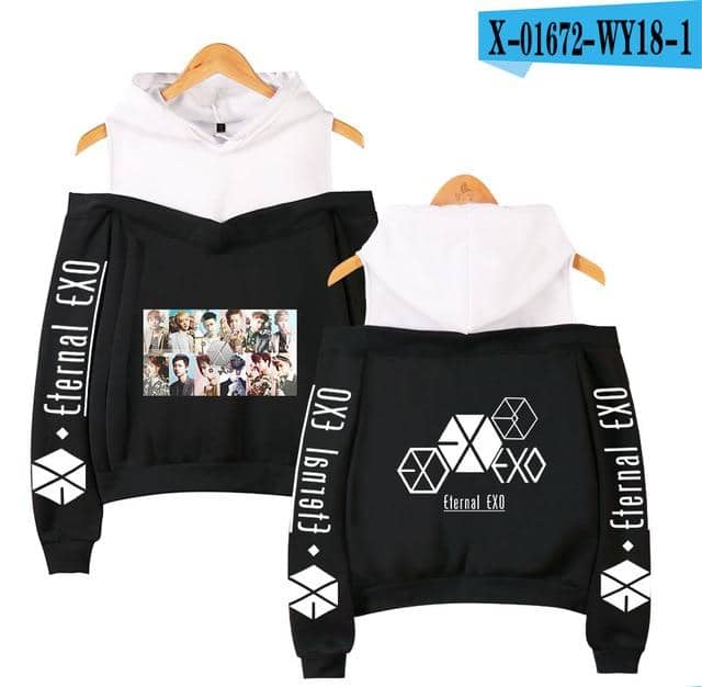 Kpop Newest Fashion Hoodies idol EXO Print kpop Harajuku Off Shoulder Hoodie Sweatshirt Women 2019 Hot Sale Casual Autumn Ladies  Streetwear that you'll fall in love with. At an affordable price at KPOPSHOP, We sell a variety of Fashion Hoodies idol EXO Print kpop Harajuku Off Shoulder Hoodie Sweatshirt Women 2019 Hot Sale Casual Autumn Ladies  Streetwear with Free Shipping.