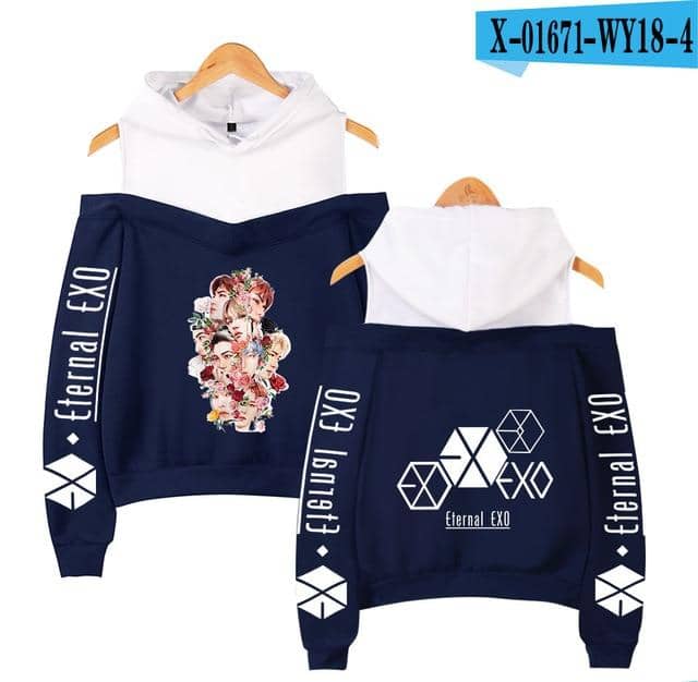 Kpop Newest Fashion Hoodies idol EXO Print kpop Harajuku Off Shoulder Hoodie Sweatshirt Women 2019 Hot Sale Casual Autumn Ladies  Streetwear that you'll fall in love with. At an affordable price at KPOPSHOP, We sell a variety of Fashion Hoodies idol EXO Print kpop Harajuku Off Shoulder Hoodie Sweatshirt Women 2019 Hot Sale Casual Autumn Ladies  Streetwear with Free Shipping.
