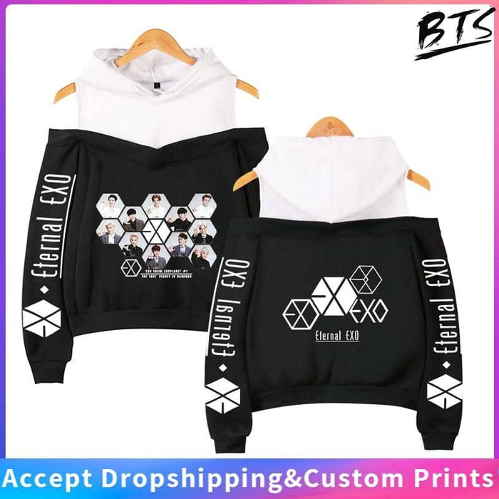Kpop Newest Fashion Hoodies idol EXO Print kpop Harajuku Off Shoulder Hoodie Sweatshirt Women 2019 Hot Sale Casual Autumn Ladies  Streetwear that you'll fall in love with. At an affordable price at KPOPSHOP, We sell a variety of Fashion Hoodies idol EXO Print kpop Harajuku Off Shoulder Hoodie Sweatshirt Women 2019 Hot Sale Casual Autumn Ladies  Streetwear with Free Shipping.