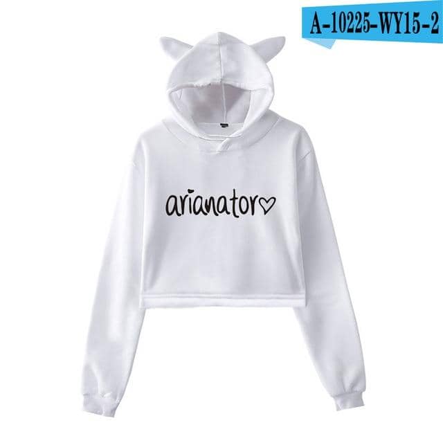 Kpop Newest Frdun Tommy 2018 NEW Ariana Grande hot fashion so trend sala Cat Crop Top Women Hoodies Sweatshirts Sexy Kpop Harajuku Plus Size that you'll fall in love with. At an affordable price at KPOPSHOP, We sell a variety of Frdun Tommy 2018 NEW Ariana Grande hot fashion so trend sala Cat Crop Top Women Hoodies Sweatshirts Sexy Kpop Harajuku Plus Size with Free Shipping.