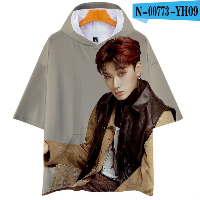 3D ATEEZ Idol Women Fans T-Shirt Loose funny Plus Size Kpop - Kpopshop