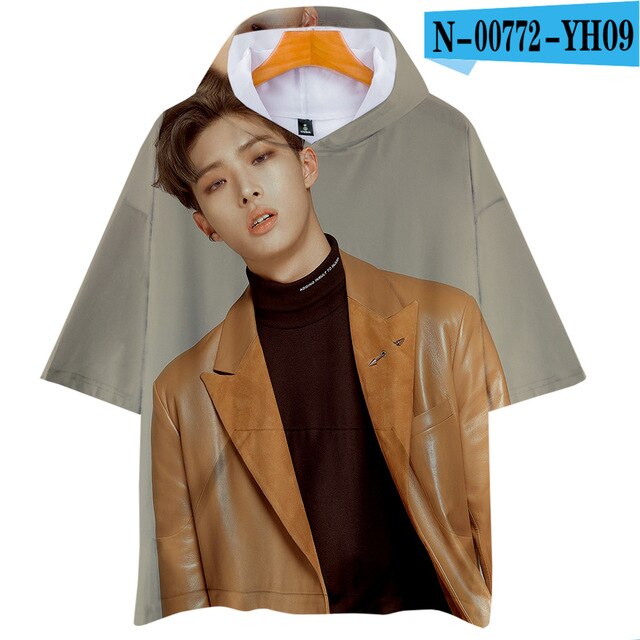 3D ATEEZ Idol Women Fans T-Shirt Loose funny Plus Size Kpop - Kpopshop