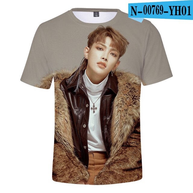 3D Ateez T-shirt Women 3D Korean Popular Combination Exclusive 3D T-shirt Women T Shirts - Kpopshop