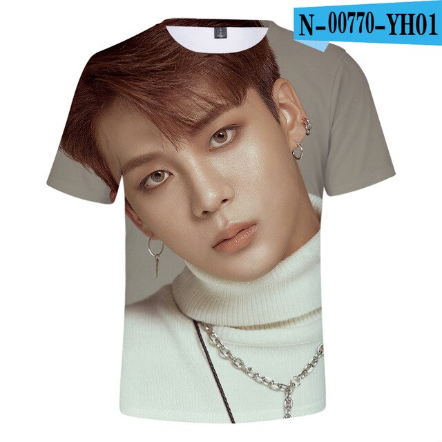 3D Ateez T-shirt Women 3D Korean Popular Combination Exclusive 3D T-shirt Women T Shirts - Kpopshop