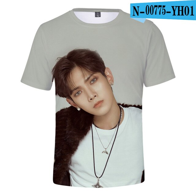 3D Ateez T-shirt Women 3D Korean Popular Combination Exclusive 3D T-shirt Women T Shirts - Kpopshop