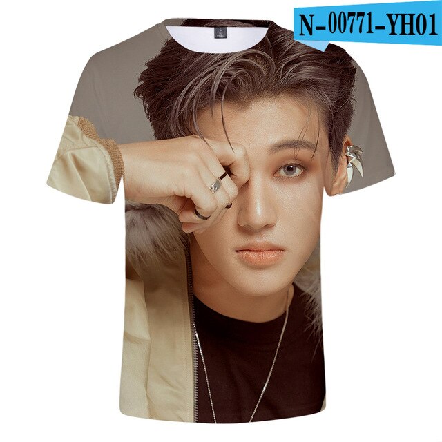 3D Ateez T-shirt Women 3D Korean Popular Combination Exclusive 3D T-shirt Women T Shirts - Kpopshop