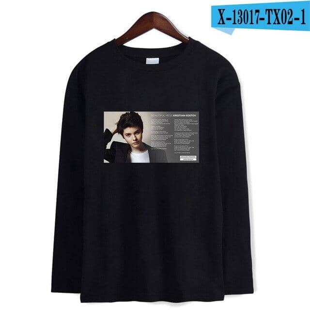 Kpop Newest Tommy Kristian Kostov Idol T-shirt Long Sleeve the New Casual 2019 New College Style Autumn Soft Clothes Plus Size that you'll fall in love with. At an affordable price at KPOPSHOP, We sell a variety of Tommy Kristian Kostov Idol T-shirt Long Sleeve the New Casual 2019 New College Style Autumn Soft Clothes Plus Size with Free Shipping.