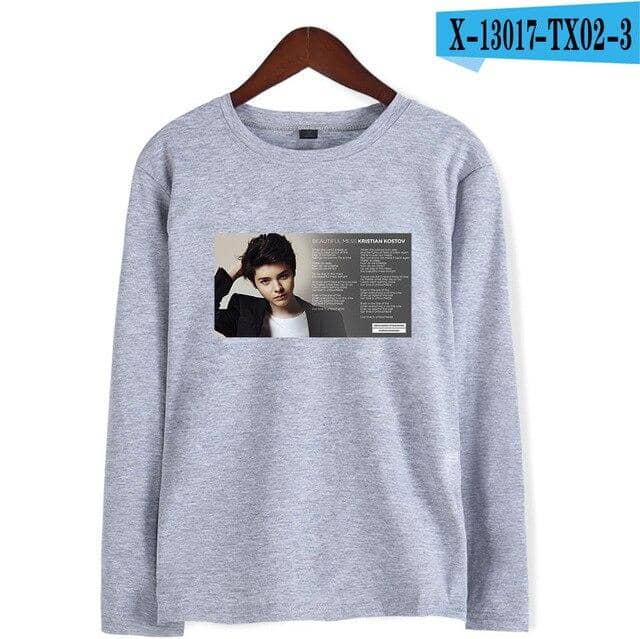 Kpop Newest Tommy Kristian Kostov Idol T-shirt Long Sleeve the New Casual 2019 New College Style Autumn Soft Clothes Plus Size that you'll fall in love with. At an affordable price at KPOPSHOP, We sell a variety of Tommy Kristian Kostov Idol T-shirt Long Sleeve the New Casual 2019 New College Style Autumn Soft Clothes Plus Size with Free Shipping.