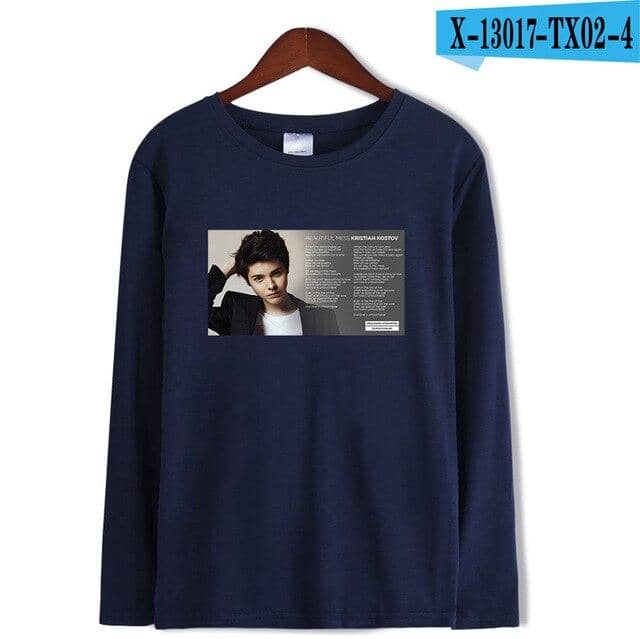 Kpop Newest Tommy Kristian Kostov Idol T-shirt Long Sleeve the New Casual 2019 New College Style Autumn Soft Clothes Plus Size that you'll fall in love with. At an affordable price at KPOPSHOP, We sell a variety of Tommy Kristian Kostov Idol T-shirt Long Sleeve the New Casual 2019 New College Style Autumn Soft Clothes Plus Size with Free Shipping.