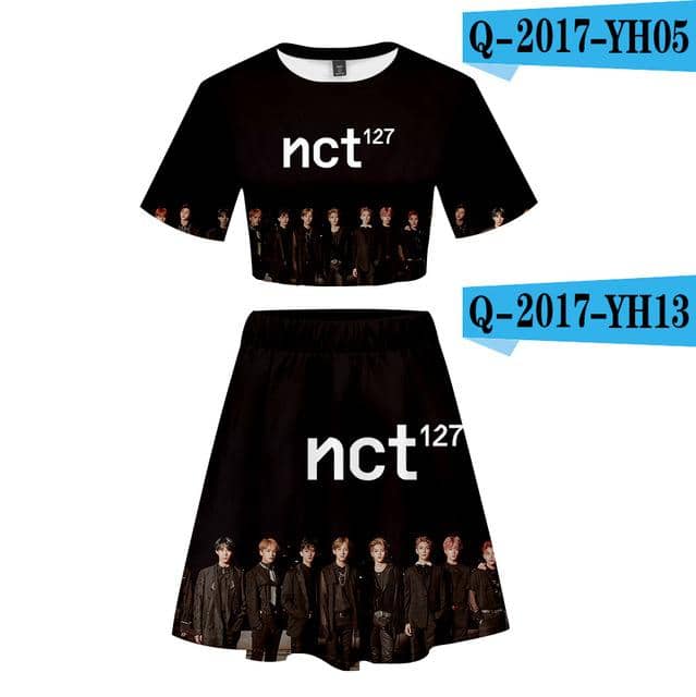 Kpop Newest Tommy NCT 127 Short skirt suit Beautiful Girl Short sleeve T-shirt and Short skirt suit Two Piece Casual New Style Sets that you'll fall in love with. At an affordable price at KPOPSHOP, We sell a variety of Tommy NCT 127 Short skirt suit Beautiful Girl Short sleeve T-shirt and Short skirt suit Two Piece Casual New Style Sets with Free Shipping.