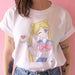 Kpopshop Originals - Funny Sailor Moon Women  Aesthetic 90s T-shirt Tops Tee Short Sleeve - Kpopshop