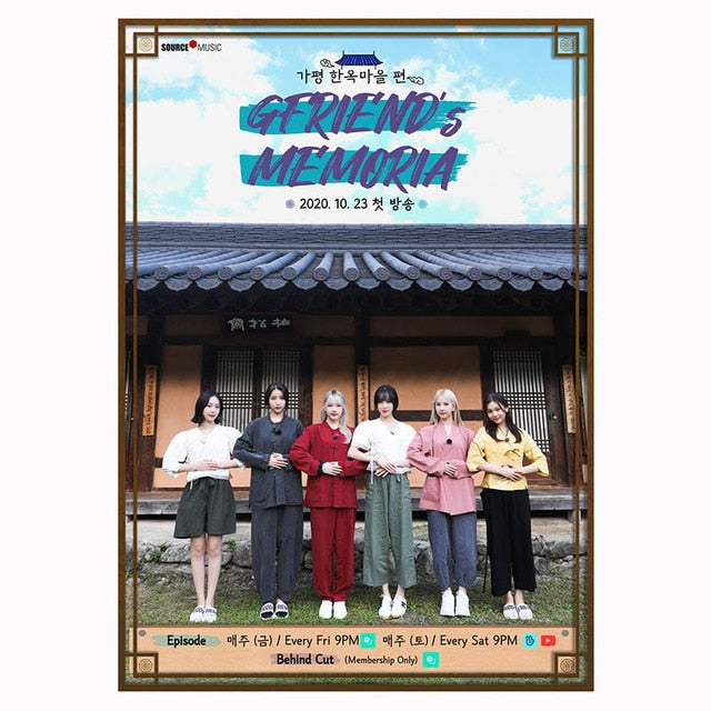 GFRIEND 2020 Online Concert Posters Wall Decoration Stickers