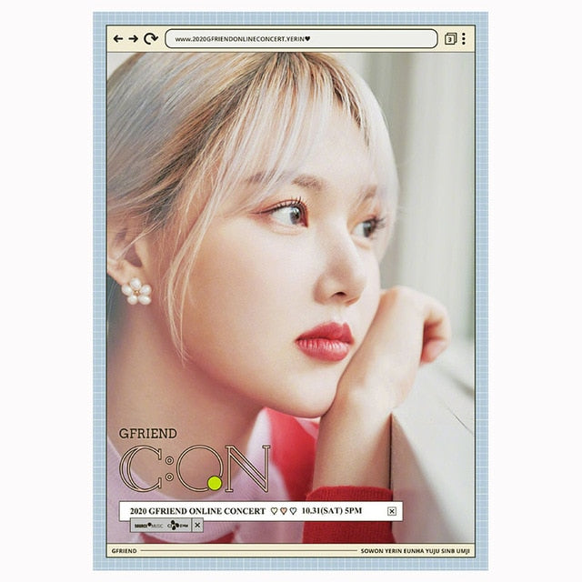 GFRIEND 2020 Online Concert Posters Wall Decoration Stickers