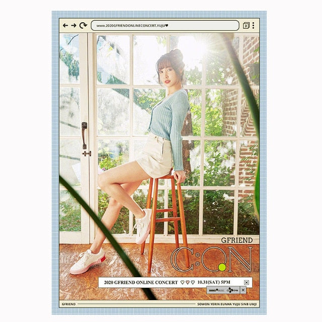 GFRIEND 2020 Online Concert Posters Wall Decoration Stickers