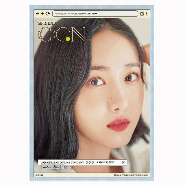 GFRIEND 2020 Online Concert Posters Wall Decoration Stickers