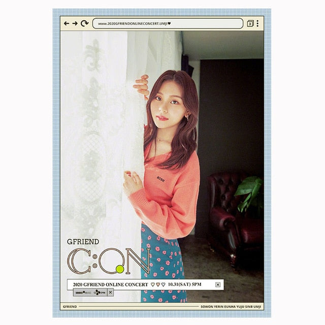 GFRIEND 2020 Online Concert Posters Wall Decoration Stickers