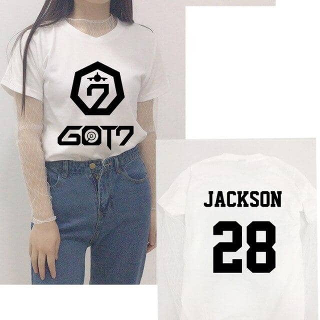 Kpop Newest GOT7 Seoul concert peripheral clothes with the same paragraph short-sleeved T-shirt lace backing girls summer two-piece suit that you'll fall in love with. At an affordable price at KPOPSHOP, We sell a variety of GOT7 Seoul concert peripheral clothes with the same paragraph short-sleeved T-shirt lace backing girls summer two-piece suit with Free Shipping.