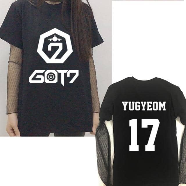 Kpop Newest GOT7 Seoul concert peripheral clothes with the same paragraph short-sleeved T-shirt lace backing girls summer two-piece suit that you'll fall in love with. At an affordable price at KPOPSHOP, We sell a variety of GOT7 Seoul concert peripheral clothes with the same paragraph short-sleeved T-shirt lace backing girls summer two-piece suit with Free Shipping.