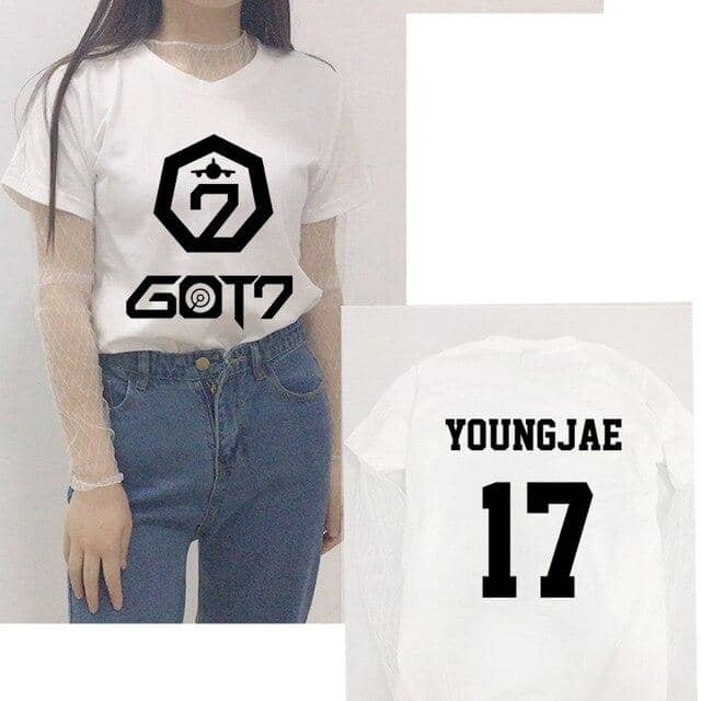 Kpop Newest GOT7 Seoul concert peripheral clothes with the same paragraph short-sleeved T-shirt lace backing girls summer two-piece suit that you'll fall in love with. At an affordable price at KPOPSHOP, We sell a variety of GOT7 Seoul concert peripheral clothes with the same paragraph short-sleeved T-shirt lace backing girls summer two-piece suit with Free Shipping.