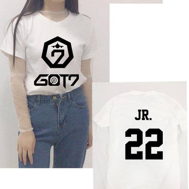 Kpop Newest GOT7 Seoul concert peripheral clothes with the same paragraph short-sleeved T-shirt lace backing girls summer two-piece suit that you'll fall in love with. At an affordable price at KPOPSHOP, We sell a variety of GOT7 Seoul concert peripheral clothes with the same paragraph short-sleeved T-shirt lace backing girls summer two-piece suit with Free Shipping.