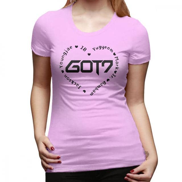 Kpop Newest Got 7 Kpop T-Shirt GOT7 Heart T Shirt Casual O Neck Women tshirt New Fashion Cotton Large Printed Short-Sleeve Ladies Tee Shirt that you'll fall in love with. At an affordable price at KPOPSHOP, We sell a variety of Got 7 Kpop T-Shirt GOT7 Heart T Shirt Casual O Neck Women tshirt New Fashion Cotton Large Printed Short-Sleeve Ladies Tee Shirt with Free Shipping.