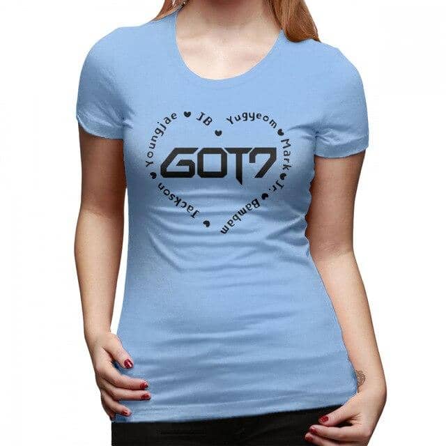 Kpop Newest Got 7 Kpop T-Shirt GOT7 Heart T Shirt Casual O Neck Women tshirt New Fashion Cotton Large Printed Short-Sleeve Ladies Tee Shirt that you'll fall in love with. At an affordable price at KPOPSHOP, We sell a variety of Got 7 Kpop T-Shirt GOT7 Heart T Shirt Casual O Neck Women tshirt New Fashion Cotton Large Printed Short-Sleeve Ladies Tee Shirt with Free Shipping.