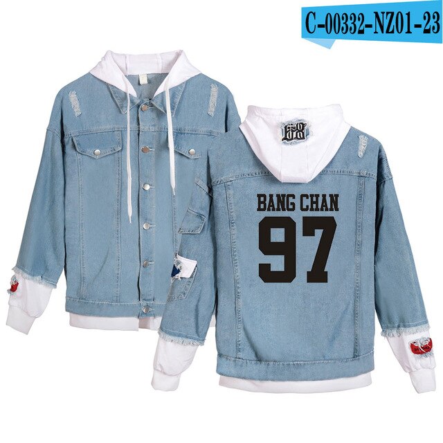 HOT Sale Stray Kids Yellow Wood Jacket Fashion Denim Jacket Women Spring And Autumn Casual Women Slim Denim Jacket