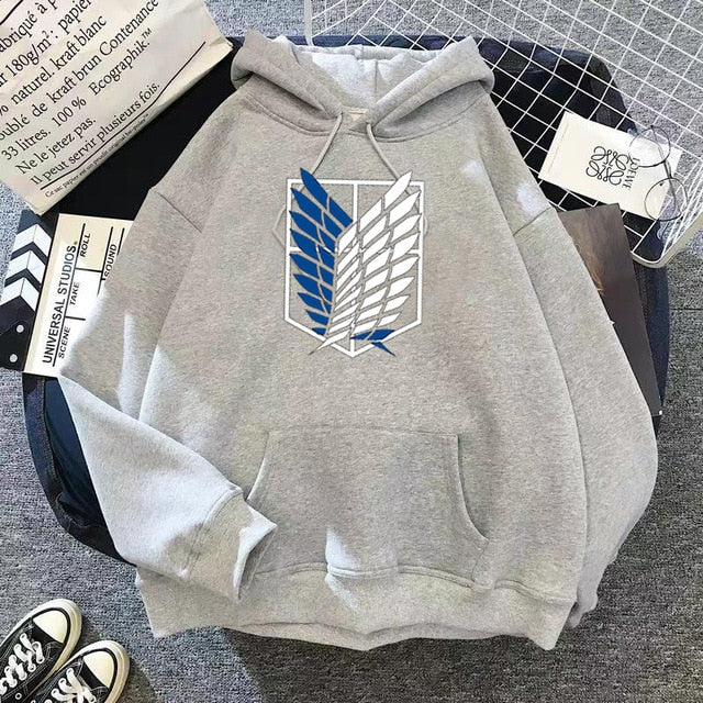 Female/Men Hoodies Japanese Anime Graphic Hoodie Woman Kawaii Naruto One Piece Demon Slayer Attack on Titan