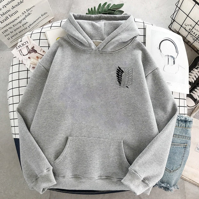 Female/Men Hoodies Japanese Anime Graphic Hoodie Woman Kawaii Naruto One Piece Demon Slayer Attack on Titan