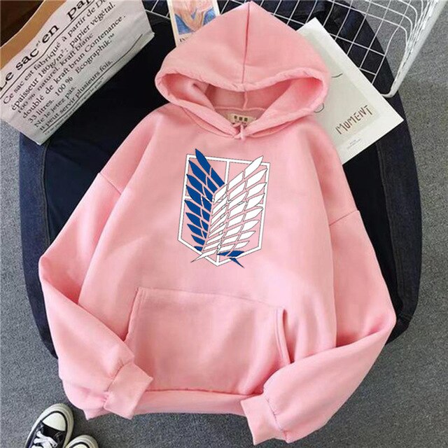 Female/Men Hoodies Japanese Anime Graphic Hoodie Woman Kawaii Naruto One Piece Demon Slayer Attack on Titan