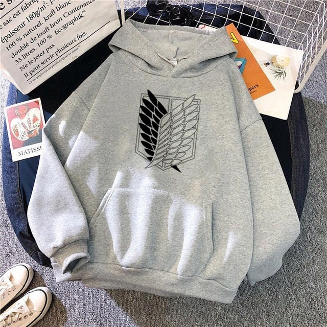 Female/Men Hoodies Japanese Anime Graphic Hoodie Woman Kawaii Naruto One Piece Demon Slayer Attack on Titan
