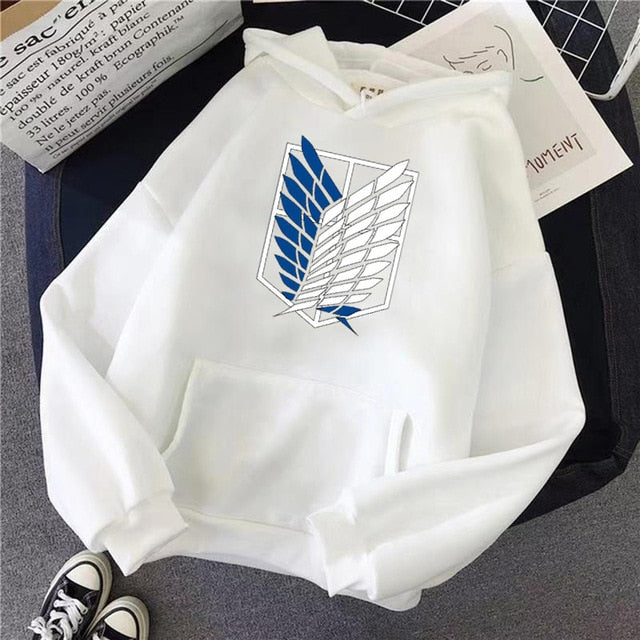 Female/Men Hoodies Japanese Anime Graphic Hoodie Woman Kawaii Naruto One Piece Demon Slayer Attack on Titan