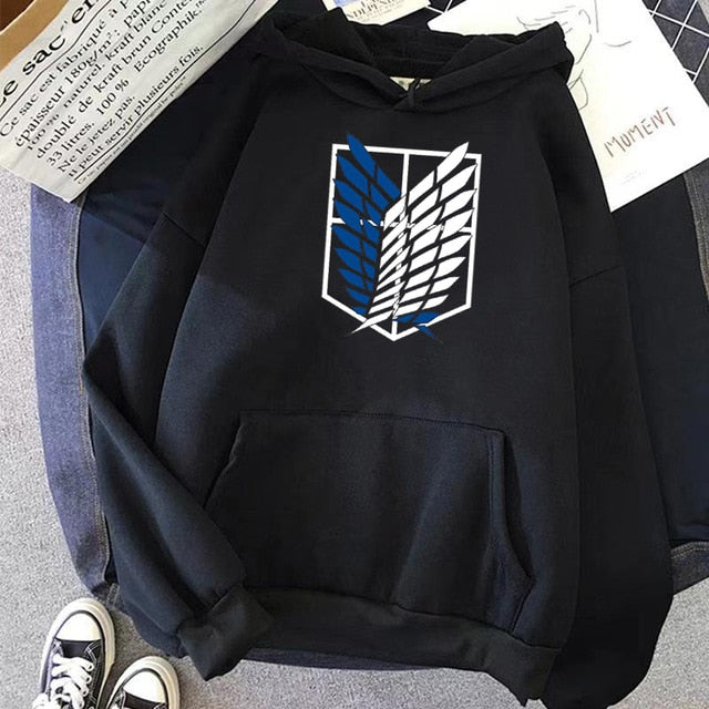 Female/Men Hoodies Japanese Anime Graphic Hoodie Woman Kawaii Naruto One Piece Demon Slayer Attack on Titan