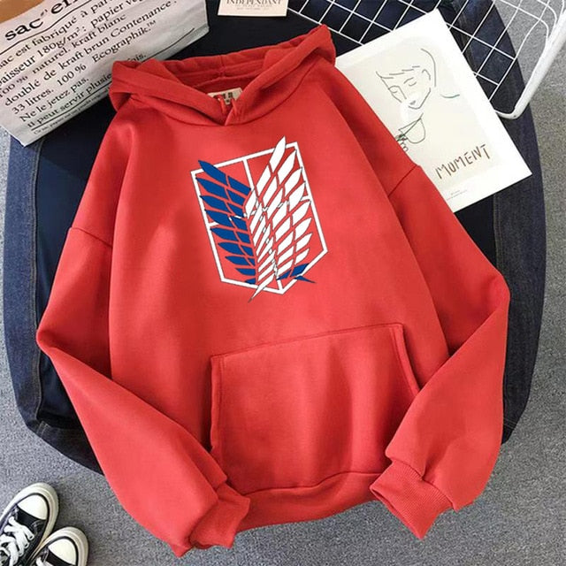 Female/Men Hoodies Japanese Anime Graphic Hoodie Woman Kawaii Naruto One Piece Demon Slayer Attack on Titan