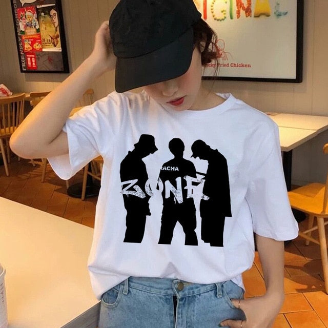 Stray Kids T-Shirt 90s Streetwear Summer T-shirts Stray Kids Women Top Female Hip Hop Clothes O-neck Casual Lady Tees Tops Shirts