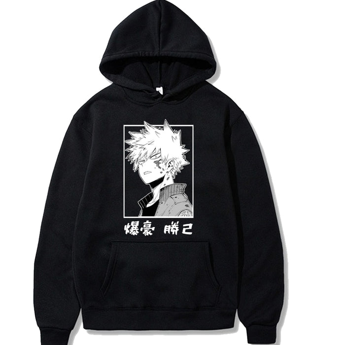 my hero academia Unisex Hoodies Japanese Anime Bakugou Katsuki Printed Men's Hoodie Streetwear Casual Sweatshirts