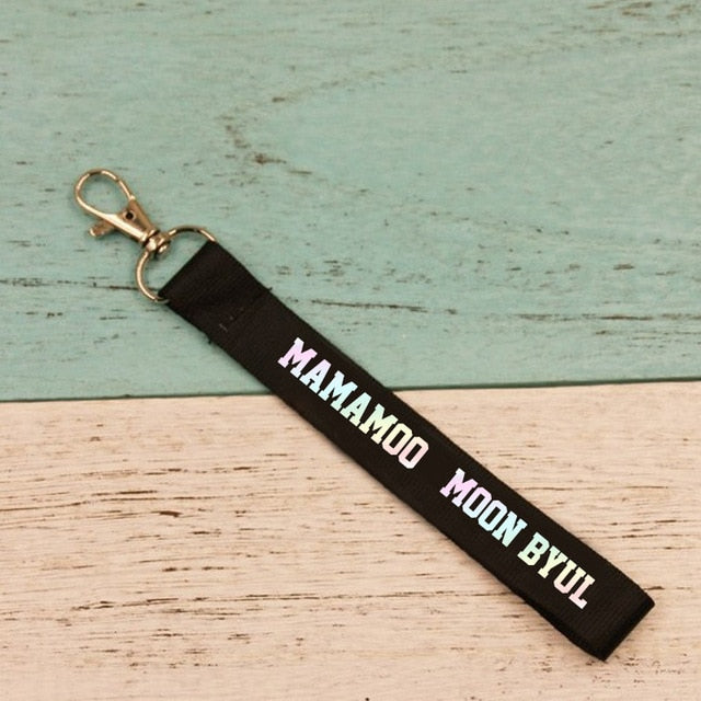 Hot KPOP MAMAMOO Key Chain MAMAMOO Members Name Tag Key Ring