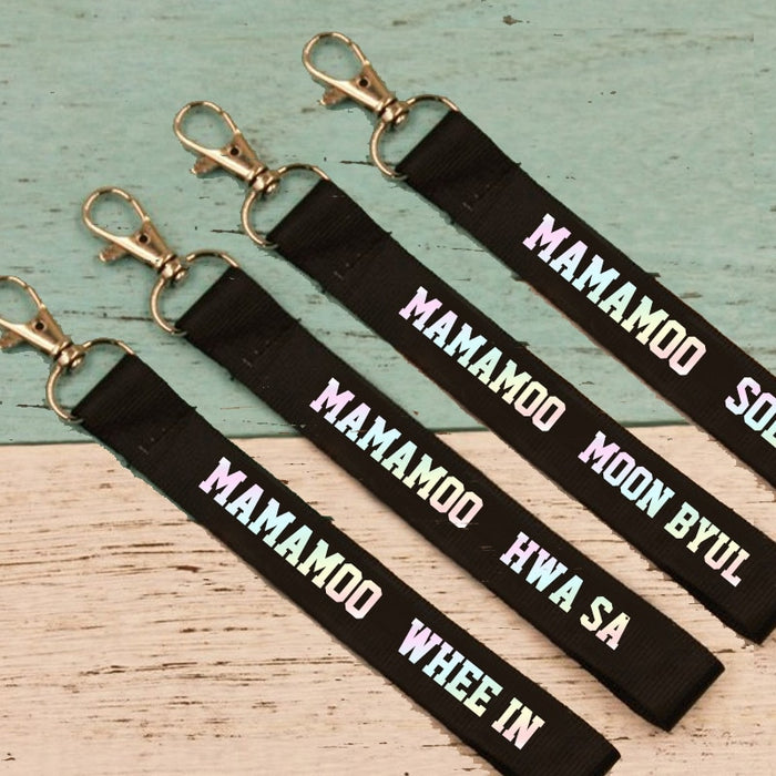 Hot KPOP MAMAMOO Key Chain MAMAMOO Members Name Tag Key Ring