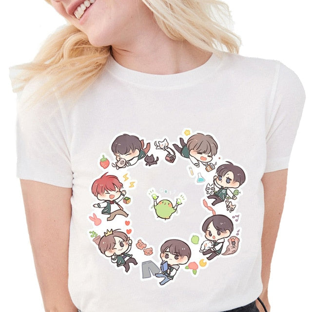 Hot Sale T-shirt GOT7 Kpop JB JR BAMBAM Cute Cartoon T Shirt Women Clothing Casual Tee Tops Female Short Sleeve Summer