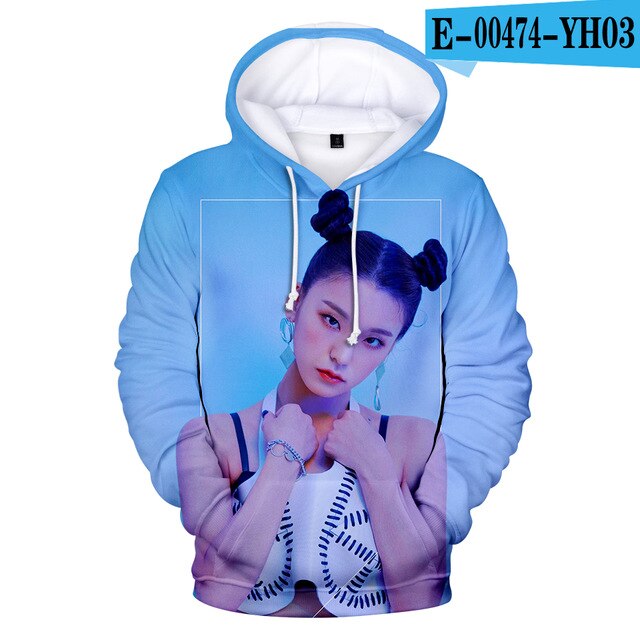ITZY Hoodies Men/Women Sweatshirt Hooded Male/Female Star ITZY DALLA DALLA Polluvers 3D Hoody  Winter Clothes top
