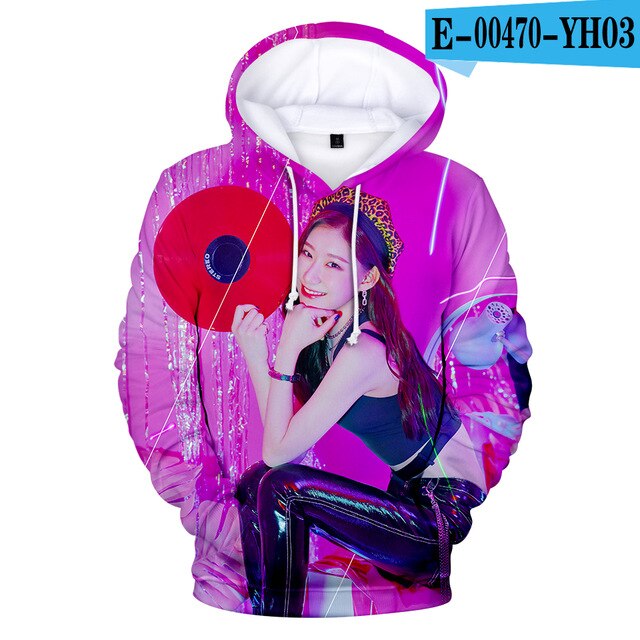 ITZY Hoodies Men/Women Sweatshirt Hooded Male/Female Star ITZY DALLA DALLA Polluvers 3D Hoody  Winter Clothes top