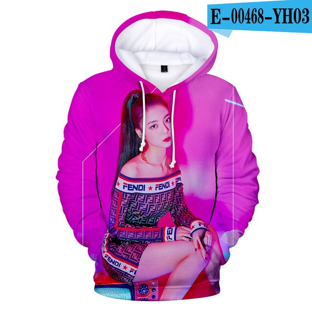 ITZY Hoodies Men/Women Sweatshirt Hooded Male/Female Star ITZY DALLA DALLA Polluvers 3D Hoody  Winter Clothes top
