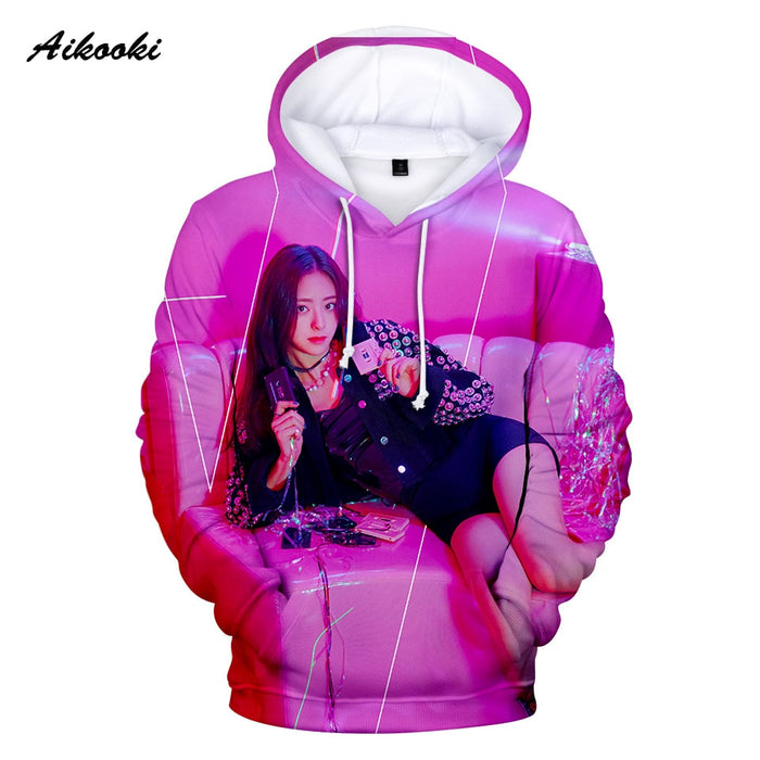 ITZY Hoodies Men/Women Sweatshirt Hooded Male/Female Star ITZY DALLA DALLA Polluvers 3D Hoody  Winter Clothes top
