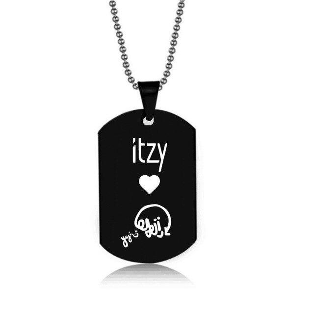 ITZY KPOP Pendant Necklace Korea Girls Group Stainless Steel Necklaces Jewelry  Gifts For Men Women Fans